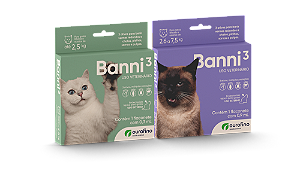 Antipulgas Ourofino Banni 3 para Gatos