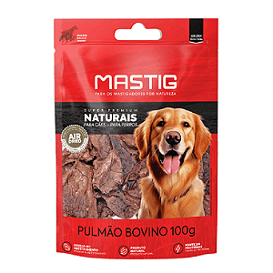 Petisco natural para cães Pulmão Bovino Mastig