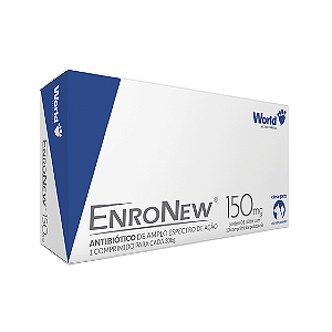DUPLICADO - Antibiótico EnroNew World 150mg para Cães e Gatos de até 10kg cartela