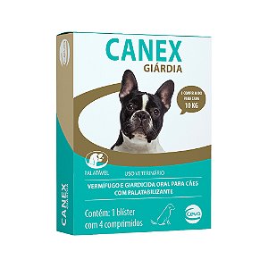 Canex Giárdia Ceva 4 Comprimidos