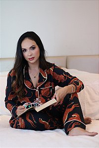 Pijama Serena Calça e Blusa de Manga Longa