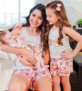 Pijama Mãe Raposa - Coleção Mãe e Filha