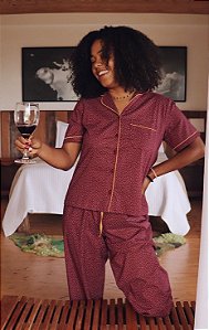 Pijama Londres Calça e Manga Curta