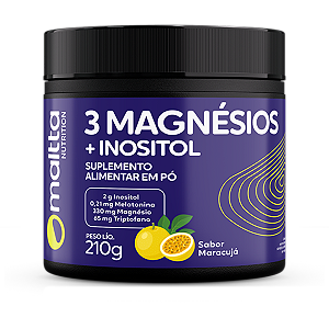 3 Magnesios Inositol 210g Maracuja Maltta