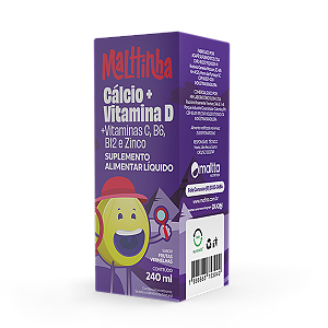 Calcio + Vitaminas Kids 240ml Malttinha