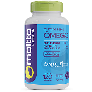Omega 3 1000mg  - Oleo de Peixe - 120caps Maltta