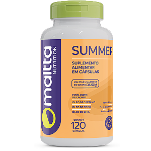 Summer 1000mg - Oleo de Cartamo, Chia, Coco e Cromo 120caps Maltta
