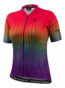Camisa Ciclismo Feminina Free Force Sport Multicolor