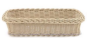 Cesta Porta pão de Forma Jurerê Vime Sintético - Camurça