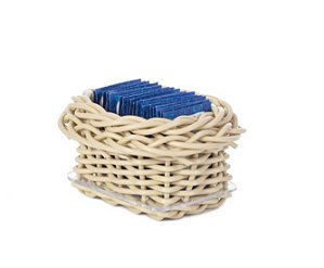Porta Sachet Para Adoçante e Chá Jurerê Camurça