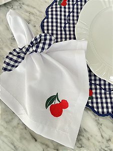 Guardanapo Branco Cereja