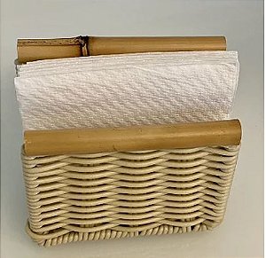 Porta Guardanapo Jurerê - Vime e Bambu Camurça