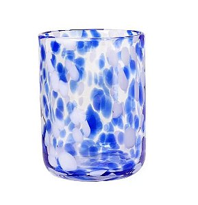 Conjunto de Copos de Vidro Azul Maldivas