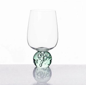 Taça Transparente e Verde 540ml