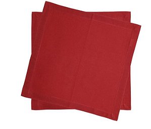 Conjunto 2 Guardanapos Vermelho Algodão