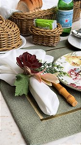 Porta Guardanapo Garden Flor Vermelha