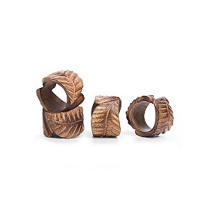 Porta Guardanapo 4PCS Complement Leaf