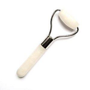 Elemento Mineral - Roller Massageador Facial - Quartzo Branco