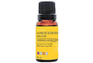 By Samia - Blend de Óleos Bem Estar - 15 ml (Lemongrass, Lavanda e Laranja)