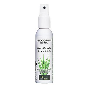 Livealoe - Desodorante Natural Aloe, Copaíba, Neem e Sálvia 120ml