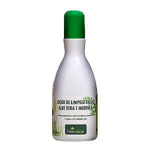 Livealoe - Loção de Limpeza Facial Aloe Vera e Moringa - 210ml