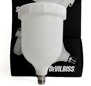 Caneca Plástica 600 ml para pistolas SGK, FLG e Tekna - cód.GFC0501 - Devilbiss