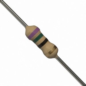 Resistor 75R 5% (1/4W) - 10 unidades