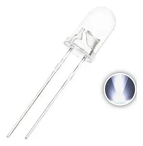 LED de Alto Brilho 5mm - Branco