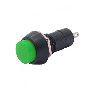 Chave Botão Táctil PBS-11B 2T 12MM Sem Trava - Verde