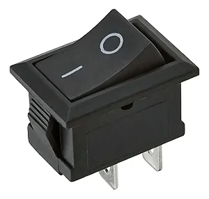 Mini Chave Gangorra KCD11-101 2 Terminais Preta
