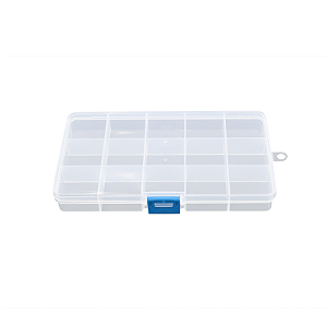Caixa Organizadora Plástica 13,7x6,8x2,8cm com 8 Divisórias
