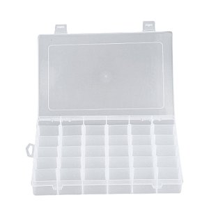 Caixa Organizadora Plástica 27x17x4cm com 36 Divisórias