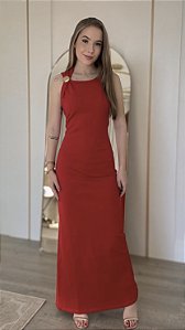 Vestido Super Midi Sem Manga Lança Perfume