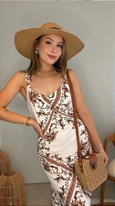 Vestido Longo Alça Lado Avesso