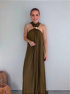 Vestido Longo Frente Única Lança Perfume