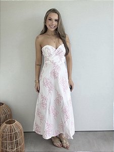 Vestido Solto Tomara que caia Flor de Liz