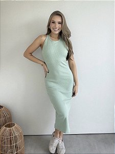 Vestido Justo Midi Flor de Liz