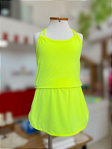 Saida Praia Infantil Amarelo Neon Siri