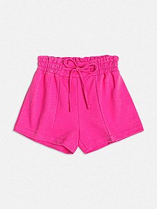 Short Infantil Moletom Pink  Momi