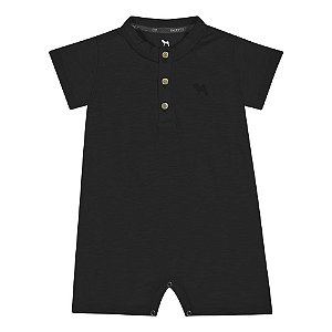 Macacao Bebe Preto Charpey