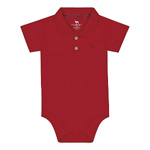Body Bebe Polo Vermelho Charpey