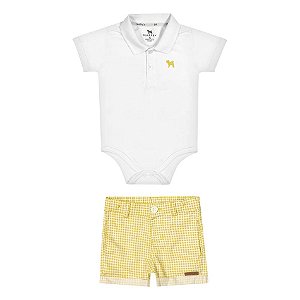 Conjunto Bebe Berm Xadrez Charpey