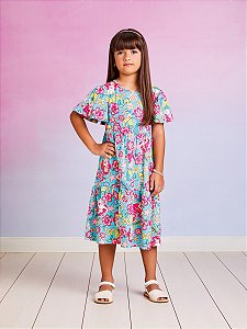 Vestido Infantil Pequena Sereia Momi