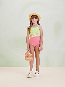 Maio Infantil Recorte Verde Neon Anime