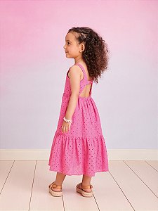 Vestido Infantil Laise Pink Marias Momi