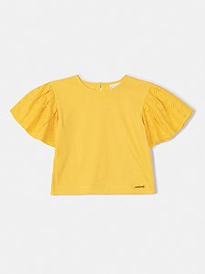 Blusa Infantil Manga Laise Amarelo Anime