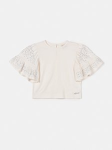 Blusa Infantil Mangas Strass Anime