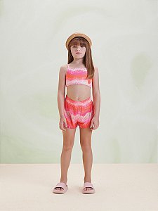 Saida De Praia Infantil Listras Anime