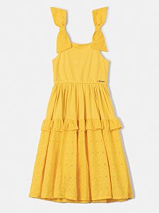 Vestido Infantil Laise Amarelo  Anime
