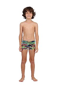 Sunga Infantil Pixel Listras Siri Kids